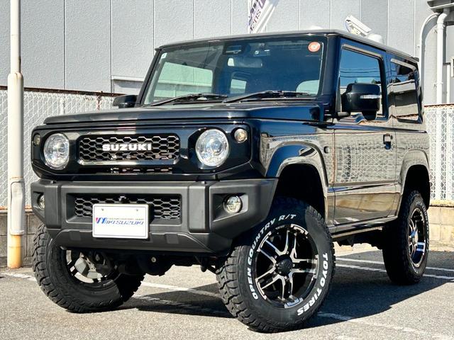 ジムニー XC BKスタイル3インチリフトアップキットTOYOオープンカントリーRTタイヤ 社外アルミホイール SUZUKIブラックグリル LEDフロント&サイド&テールランプ ALPINEアルパインBIGX8型ナビ(9枚目)