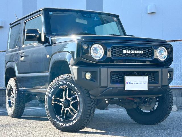 ジムニー XC BKスタイル3インチリフトアップキットTOYOオープンカントリーRTタイヤ 社外アルミホイール SUZUKIブラックグリル LEDフロント&サイド&テールランプ ALPINEアルパインBIGX8型ナビ(11枚目)