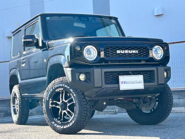 ジムニー XC BKスタイル3インチリフトアップキットTOYOオープンカントリーRTタイヤ 社外アルミホイール SUZUKIブラックグリル LEDフロント&サイド&テールランプ ALPINEアルパインBIGX8型ナビ(14枚目)