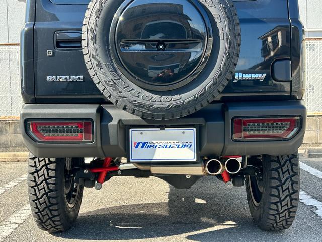 ジムニー XC BKスタイル3インチリフトアップキットTOYOオープンカントリーRTタイヤ 社外アルミホイール SUZUKIブラックグリル LEDフロント&サイド&テールランプ ALPINEアルパインBIGX8型ナビ(35枚目)