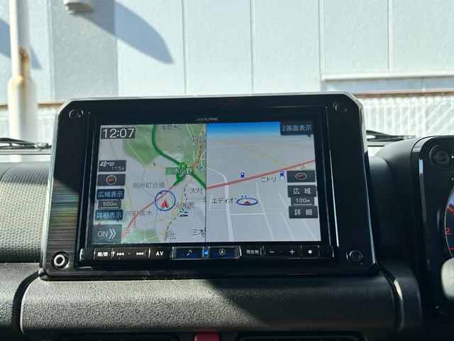 ジムニー XC BKスタイル3インチリフトアップキットTOYOオープンカントリーRTタイヤ 社外アルミホイール SUZUKIブラックグリル LEDフロント&サイド&テールランプ ALPINEアルパインBIGX8型ナビ(48枚目)