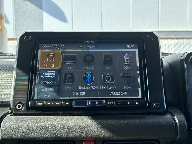 ジムニー XC BKスタイル3インチリフトアップキットTOYOオープンカントリーRTタイヤ 社外アルミホイール SUZUKIブラックグリル LEDフロント&サイド&テールランプ ALPINEアルパインBIGX8型ナビ(49枚目)