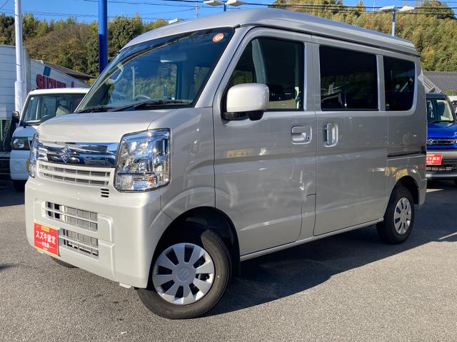 エブリイ JOINターボ 6型 デモカー使用 前後衝突軽減B 4WD デュアルカメラブレーキサポート(前後衝突軽減ブレーキ) パートタイム4WD LEDヘッドライト スマートキー キーレスプッシュスタート オートライト 電動格納式リモコンドアミラー シートヒーター(66枚目)