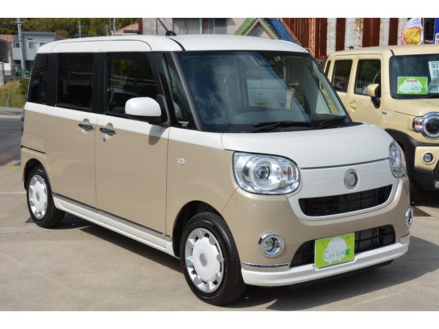 【ダイハツ ムーヴキャンバス Gブラックインテリアリミテッド SAIII 2トーンルーフ仕様車 － 新車 － ブルーレイ搭載ナビ＆フルセグTV