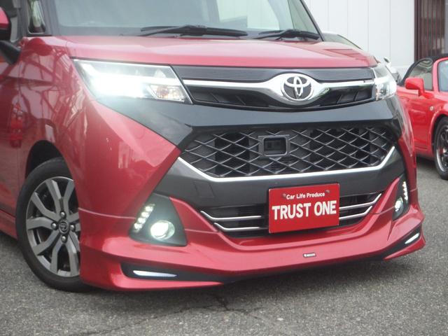 タンク カスタムＧ－Ｔ　ターボ・１オーナー禁煙車・トヨタ記録簿６枚・モデリスタエアロ・純正９型ナビ・フルセグＴＶ・ブルートゥース・ＥＴＣ・両側電動スライドドア・シートヒーター・シートカバー・衝突軽減ブレーキ・車線逸脱警報機能（8枚目）