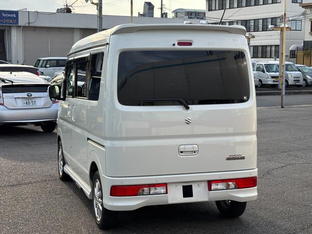 エブリイワゴン PZターボスペシャル 4WD 禁煙車 8インチナビ シートヒーター 後席モニター フルセグテレビ 両側パワースライドドア オートステップ 前後ドライブレコーダー クラッツェオシートカバー バックカメラ ワンオーナーETC(3枚目)