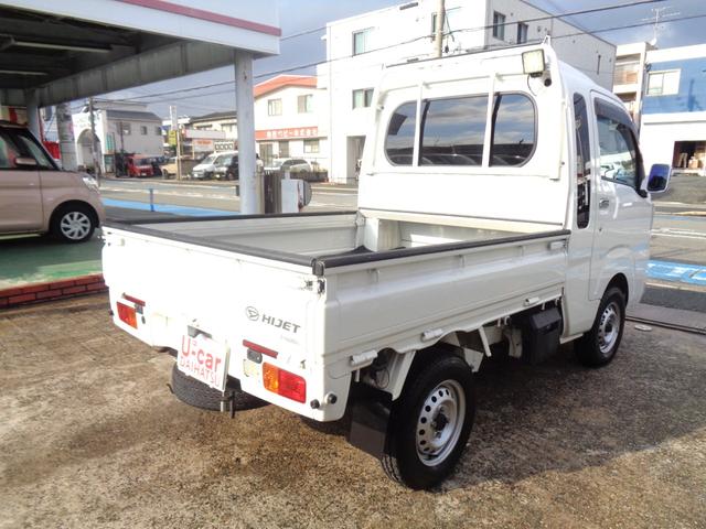 ハイゼットトラック ジャンボＳＡＩＩＩｔ　スマートアシストＩＩＩ・１オーナー車・取扱説明書・保証書・スペアキー有・キーレス・集中ドアロック・オートＬＥＤヘッドランプ＋フォグ・ナビＴＶ・ＥＴＣ・黒レザー調シートカバー・純正ラバーマット＋バイザー（6枚目）