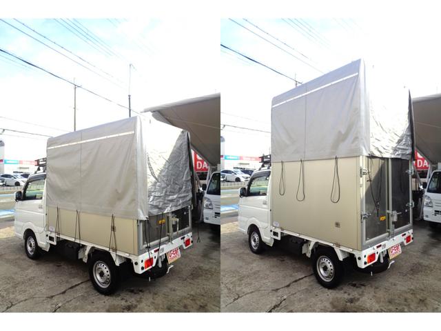 キャリイトラック KX 電動上下パネル幌(タケダボディー製)・パートタイム4WD・4AT・デュアルセンサーブレーキサポート・社外ナビTV・デジタルインナーミラー(バックカメラ付)・ドラレコ・ETC・オートLEDヘッドランプ(31枚目)