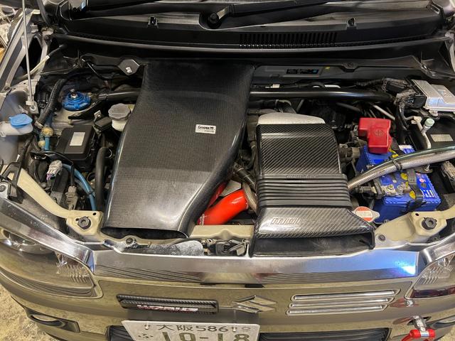 アルトワークス ベースグレード　ＢＬＩＴＺ１００Ｒタービンキット・モンスターインタークーラー・モンスター触媒・グループＭインテークＢＯＸ・ＯＳＬＳＤ・強化クラッチ・スピリット車高調・ＨＫＳフラッシュエディター・ＨＫＳＥＶＣ・・・（16枚目）