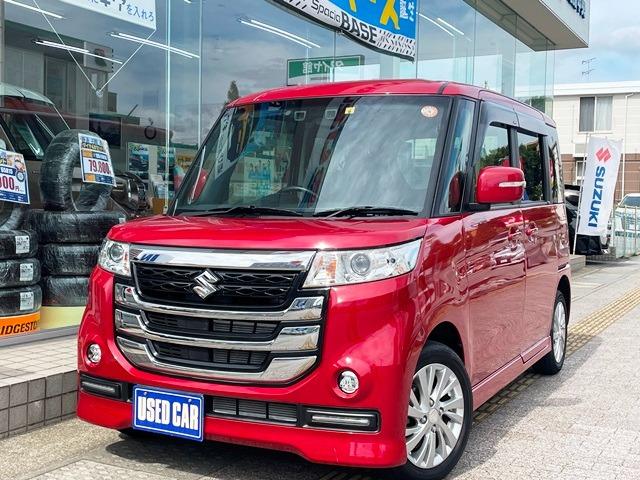 ベースグレード ワンオーナー 禁煙車 スズキセーフティサポート装着車 フルセグTVナビ ETC 両側スライド 左後パワースライドドア スマートキー HID(2枚目)