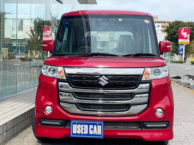 ベースグレード ワンオーナー 禁煙車 スズキセーフティサポート装着車 フルセグTVナビ ETC 両側スライド 左後パワースライドドア スマートキー HID(3枚目)