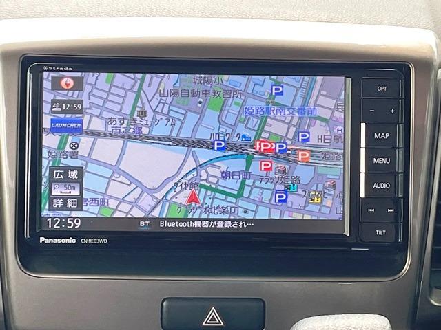 ベースグレード ワンオーナー 禁煙車 スズキセーフティサポート装着車 フルセグTVナビ ETC 両側スライド 左後パワースライドドア スマートキー HID(10枚目)