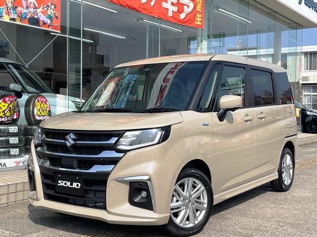 ソリオ ハイブリッドＭＺ　スズキコネクト通信対応９インチ全方位モニター付きナビ　両側パワースライドドア　電動パーキング　スズキセーフティサポート（4枚目）