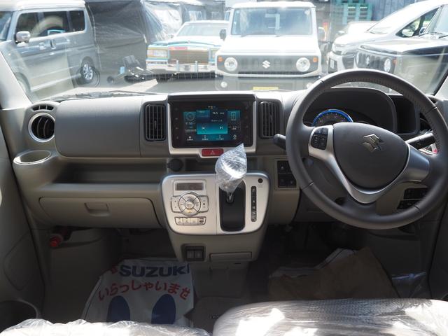 エブリイワゴン ＰＺターボスペシャル　ハイルーフ　６型　届出済未使用車　デュアルカメラブレーキ　ディスプレイオーディオ　Ｂカメラ　ＬＥＤヘッド　両側パワースライドドア　電動オートステップ　　ＥＴＣ　ドラレコ前後　純正マット　ドアバイザー（9枚目）