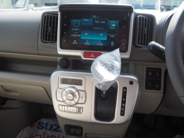 エブリイワゴン ＰＺターボスペシャル　ハイルーフ　６型　届出済未使用車　デュアルカメラブレーキ　ディスプレイオーディオ　Ｂカメラ　ＬＥＤヘッド　両側パワースライドドア　電動オートステップ　　ＥＴＣ　ドラレコ前後　純正マット　ドアバイザー（14枚目）