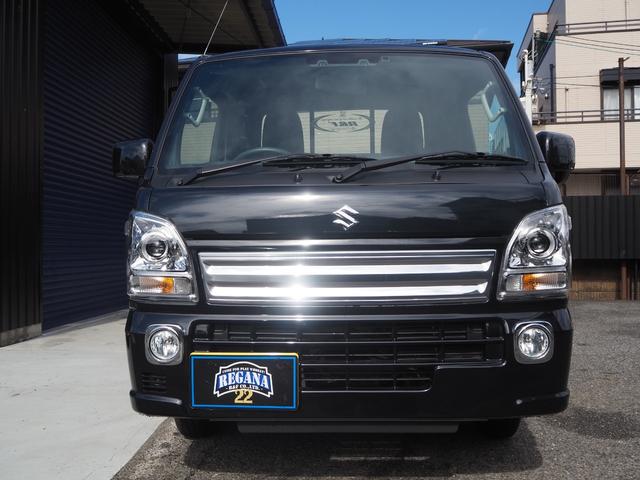 キャリイトラック ＫＸ　２ＷＤ　４速ＡＴ　届出済未使用車　ＬＥＤヘッドライト　フォグランプ　純正ＣＤオーディオ　ＥＴＣ　キーレス　ＬＥＤ荷台作業灯　３Ｄマット　シートカバー　マックスベットライナー　鳥居ブラックアルミ縞板（2枚目）