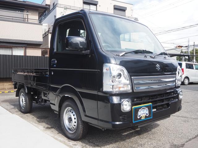 キャリイトラック ＫＸ　２ＷＤ　４速ＡＴ　届出済未使用車　ＬＥＤヘッドライト　フォグランプ　純正ＣＤオーディオ　ＥＴＣ　キーレス　ＬＥＤ荷台作業灯　３Ｄマット　シートカバー　マックスベットライナー　鳥居ブラックアルミ縞板（6枚目）