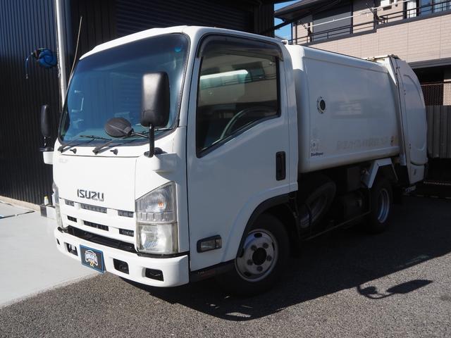 エルフトラック 　巻き込み式パッカー車　塵芥車　最大積載量２０００ｋｇ　新明和ＧＲ０５２－１４３３　容積５．１　汚水９０Ｌタンク　バックカメラ　スムーサーＥＸシフト　準中型免許ＯＫ（22枚目）
