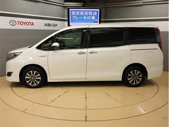 エスクァイア ハイブリッドＧｉプレミアムパッケジブラックテーラード　フルセグ　メモリーナビ　ＤＶＤ再生　後席モニター　バックカメラ　衝突被害軽減システム　ＥＴＣ　両側電動スライド　ＬＥＤヘッドランプ　乗車定員７人　３列シート　シートヒーター　ステアリングヒーター（3枚目）