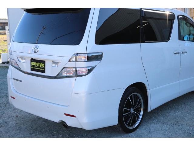 ヴェルファイア 2.4Z プラチナムセレクション サンルーフ Rモニター 社外19AW 両側パワースライドドア パワーバックドア 純正ナビ TV Bカメラ ETC AUTOライト ステアリングリモコン パーキングソナー フォグ ドアバイザー Pガラス(56枚目)