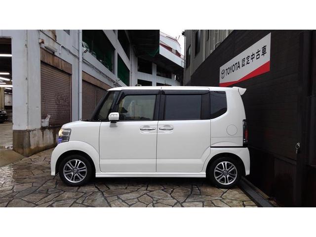 Ｎ－ＢＯＸカスタム Ｇ・Ｌパッケージ　アイドリングストップ車　ナビ・ＴＶ　フルフラットシート　スマキ－　フロントベンチシート　地デジＴＶ　パワーウィンドウ　盗難防止システム　オートエアコン　パワステ　ＤＶＤ再生可　キーレスエントリー（3枚目）