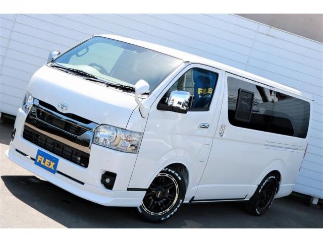 スーパーGL ダークプライムII カロッツェリアナビ ETC DelfinoLineフロントスポイラー オーバーフェンダー リアスポイラー Delf04 17インチ ナスカータイヤ ロッドホルダー フロア施工 フリップベッド 床下収納(5枚目)