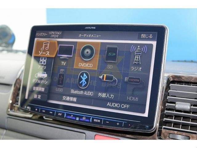 スーパーGL ダークプライムII 2インチローダウンKIT FLEX Delfinoフロントスポイラー FLEX グランデ 17インチAW ナスカータイヤ17インチ アルパイン製11インチSDナビゲーション ビルトインETC(13枚目)