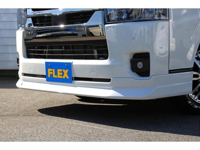 ハイエースバン スーパーGL ダークプライムII FLEXDelfinoフロントスポイラー FLEXDelf02 17インチ ナスカーホワイトレタータイヤ プレステージLEDテールランプ アルパイン11インチメカレスナビ アルパインツイーター ETC(9枚目)