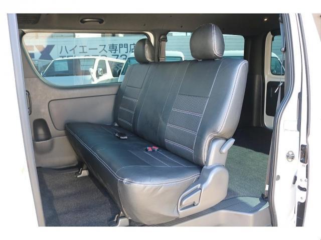 ハイエースバン スーパーGL ダークプライムII FLEXDelfinoフロントスポイラー FLEXDelf02 17インチ ナスカーホワイトレタータイヤ プレステージLEDテールランプ アルパイン11インチメカレスナビ アルパインツイーター ETC(17枚目)