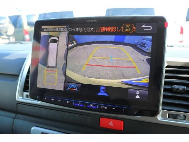 ハイエースバン ロングスーパーGL NEXUS TRAIL NT-1 16インチ ナスカーホワイトレタータイヤ クラシックLEDテールランプ アルパイン製11インチメカレスナビ ETC USB、HDMIポート 茶木目インテリアパネル3点(4枚目)