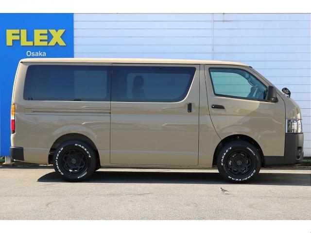 ハイエースバン ロングスーパーGL NEXUS TRAIL NT-1 16インチ ナスカーホワイトレタータイヤ クラシックLEDテールランプ アルパイン製11インチメカレスナビ ETC USB、HDMIポート 茶木目インテリアパネル3点(9枚目)