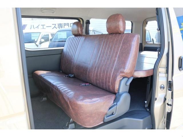 ハイエースバン ロングスーパーGL NEXUS TRAIL NT-1 16インチ ナスカーホワイトレタータイヤ クラシックLEDテールランプ アルパイン製11インチメカレスナビ ETC USB、HDMIポート 茶木目インテリアパネル3点(16枚目)