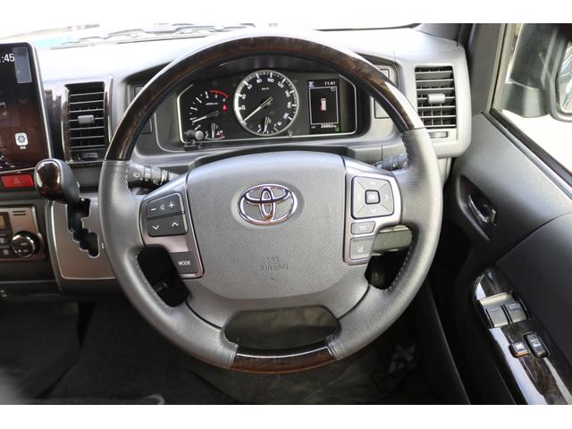 ハイエースバン スーパーGL ダークプライムII RENOCA角目 フェイスチェンジ 前後メッキラッピング アルルブルーオールペイント ディーン クロスカントリー 16インチアルミ ナスカーホワイトレタータイヤ クラシック LEDテールランプ ETC(30枚目)