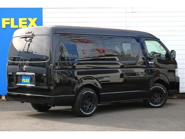 ハイエースワゴン GL T-FORCEスポイラー Delfinoオーバーフェンダー NEXUS TRAIL NT-1 TOYOオープンカントリータイヤ NEO TRACE LEDテール SMOKE カロッツェリア7インチナビ(7枚目)