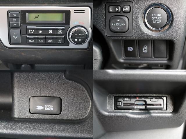 ハイエースワゴン GL T-FORCEスポイラー Delfinoオーバーフェンダー NEXUS TRAIL NT-1 TOYOオープンカントリータイヤ NEO TRACE LEDテール SMOKE カロッツェリア7インチナビ(16枚目)