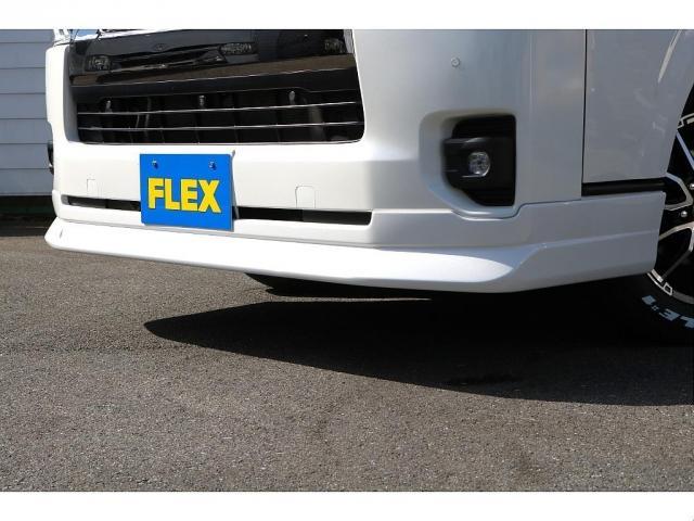 ハイエースバン スーパーGL ダークプライムII FLEX Delfinoフロントスポイラー 1.5インチローダウン Delf02 17インチ ナスカーホワイトレタータイヤ プレステージLEDテールランプ ドアバイザー アルパインメカレスナビ ETC(8枚目)