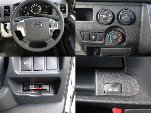 ハイエースバン ロングDX T-FORCEスポイラー FLEX Delfinoオーバーフェンダー バルベロスタイリングヘックス 17インチ ナスカーホワイトレタータイヤ プレステージ type2 LEDテールランプ シートカバー(6枚目)