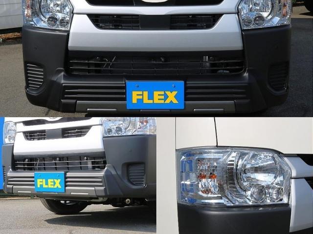 ハイエースバン ロングDX T-FORCEスポイラー FLEX Delfinoオーバーフェンダー バルベロスタイリングヘックス 17インチ ナスカーホワイトレタータイヤ プレステージ type2 LEDテールランプ シートカバー(8枚目)