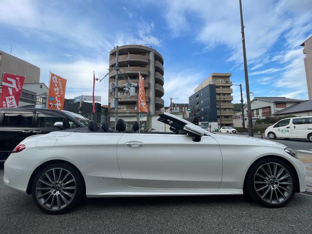 Cクラス C180カブリオレスポーツ 黒革 黒幌 アダプティプクルーズコントロール レーンキープ シートヒーター バックカメラ Bluetooth エアースカーフ(8枚目)