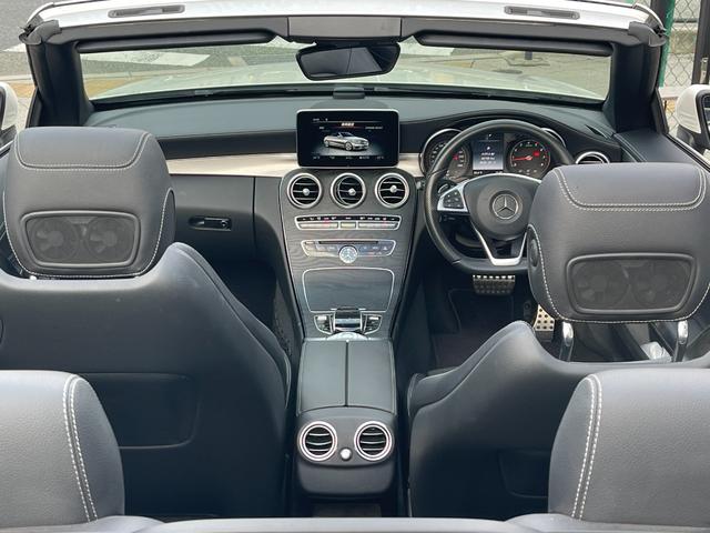 Cクラス C180カブリオレスポーツ 黒革 黒幌 アダプティプクルーズコントロール レーンキープ シートヒーター バックカメラ Bluetooth エアースカーフ(15枚目)