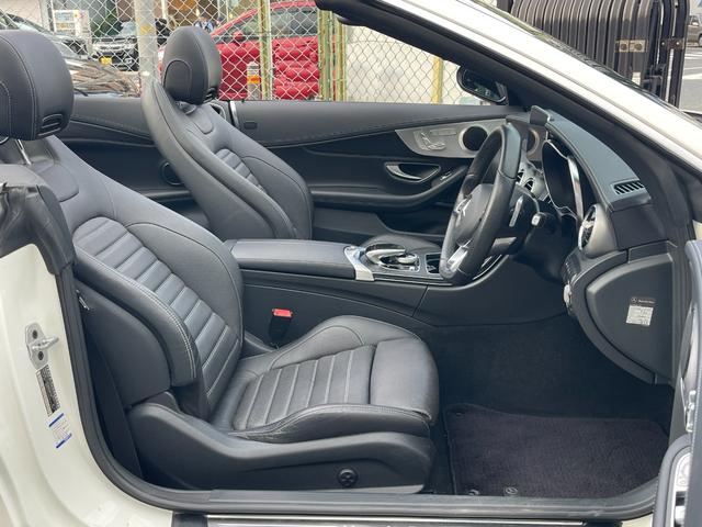 Cクラス C180カブリオレスポーツ 黒革 黒幌 アダプティプクルーズコントロール レーンキープ シートヒーター バックカメラ Bluetooth エアースカーフ(19枚目)