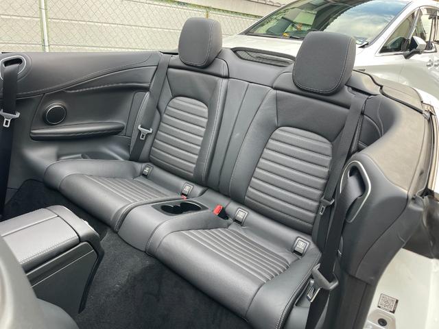 Cクラス C180カブリオレスポーツ 黒革 黒幌 アダプティプクルーズコントロール レーンキープ シートヒーター バックカメラ Bluetooth エアースカーフ(24枚目)