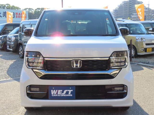 Ｎ－ＷＧＮカスタム Ｌ・ターボ　純正インターナビ　バックモニター　ＥＴＣ　ＬＥＤオートライト　フォグランプ　純正黒１５ＡＷ　革巻きステアリング　合皮レザーシート　シートヒーター　ホンダセンシング　アダプティブクルーズ　障害物センサー（5枚目）