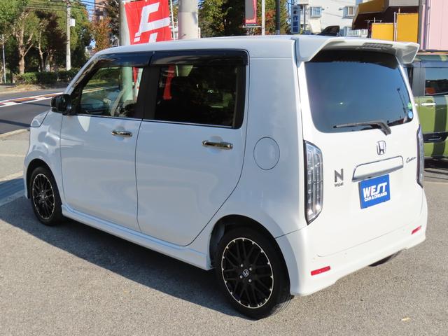 Ｎ－ＷＧＮカスタム Ｌ・ターボ　純正インターナビ　バックモニター　ＥＴＣ　ＬＥＤオートライト　フォグランプ　純正黒１５ＡＷ　革巻きステアリング　合皮レザーシート　シートヒーター　ホンダセンシング　アダプティブクルーズ　障害物センサー（12枚目）