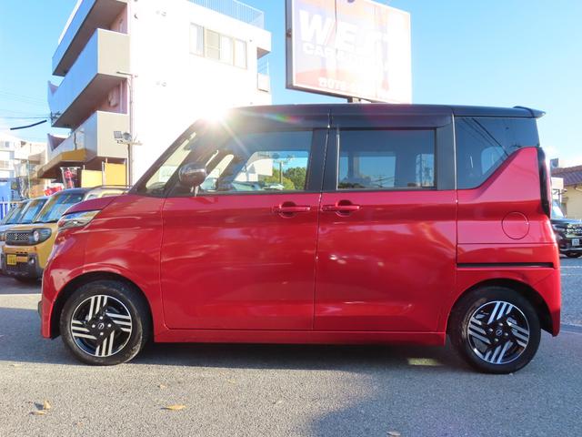 ルークス ハイウェイスター　Ｘ　社外メモリーナビ　全方位カメラ　前後ドラレコ　ＥＴＣ　左側パワースライドドア　ＬＥＤオートヘッドライト　ＬＥＤフォグ　純正１４ＡＷ　　障害物センサー　衝突軽減ブレーキ　オートリトラミラー　アイスト（8枚目）