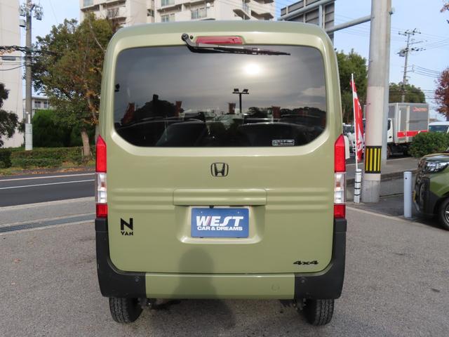N-VAN+スタイル ファン・ターボホンダセンシング 4WD 社外ディスプレイオーディオ Bluetoorh バックモニター 前後ドラレコ ETC LEDオートライト LEDフォグ OPグリル OPエンブレム OPドアミラーカバー アダプティブクルーズ(6枚目)