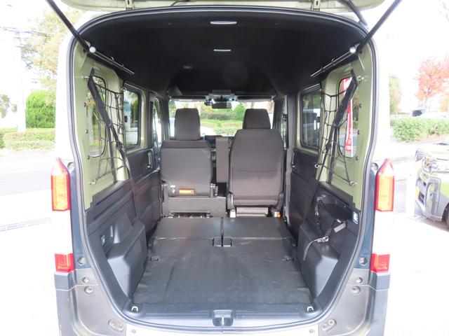 N-VAN+スタイル ファン・ターボホンダセンシング 4WD 社外ディスプレイオーディオ Bluetoorh バックモニター 前後ドラレコ ETC LEDオートライト LEDフォグ OPグリル OPエンブレム OPドアミラーカバー アダプティブクルーズ(51枚目)