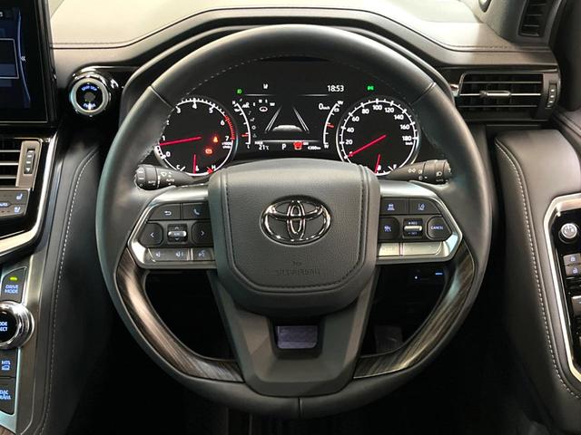 ランドクルーザー ZX 12.3型ナビ JBLサウンドシステム リアエンターテイメントシステム モデリスタエアロ ルーフレール ブラックレザーシート サンルーフ マルチテレンモニター シートベンチレーション 禁煙車(23枚目)