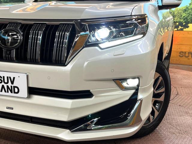 ランドクルーザープラド ＴＸ　Ｌパッケージ　モデリスタエアロ　サンルーフ　メーカナビ　パノラミックビューモニター　レーダークルーズコントロール　ウッドコンビステア　シートベンチレーション　デジタルインナーミラー　ＥＴＣ２．０　ＬＥＤヘッド（13枚目）