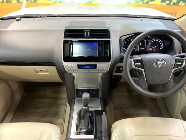 ランドクルーザープラド ＴＸ　モデリスタエアロ　サンルーフ　レーダークルーズコントロール　衝突軽減ブレーキ　オートマチックハイビーム　ＳＤナビ　Ｂｌｕｅｔｏｏｔｈ　フルセグ　ＬＥＤヘッド　クリアランスソナー　禁煙車　ベージュ内装（2枚目）